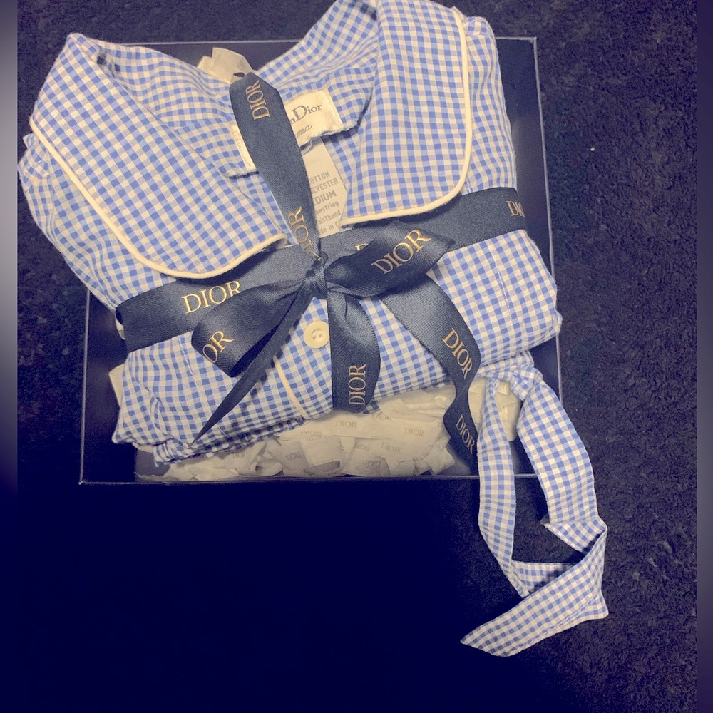 Vintage Christian Dior Mens Pajamas Set Size Medium